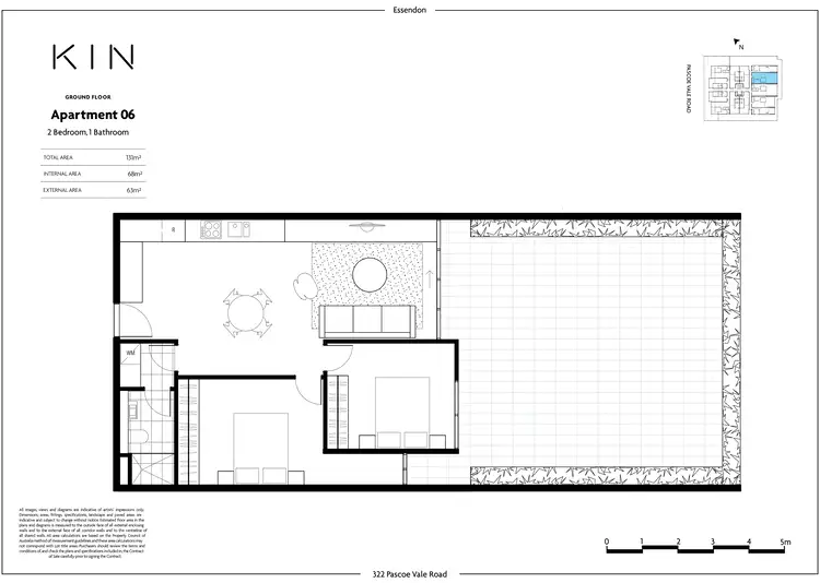 Floorplan of Homely apartment listing, G.06/324 Pascoe Vale Road, Essendon VIC 3040