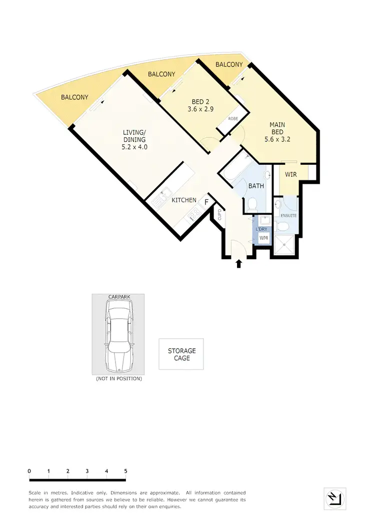 Floorplan of Homely apartment listing, 1804/15 Caravel Lane, Docklands VIC 3008