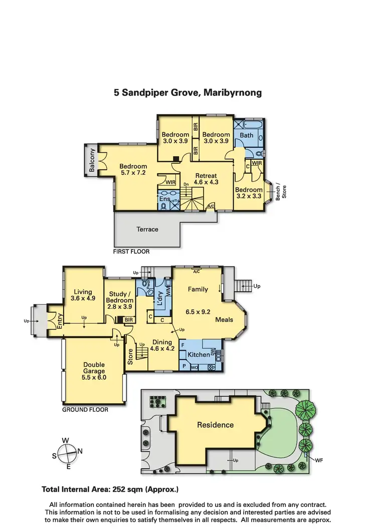 Floorplan of Homely house listing, 5 Sandpiper Grove, Maribyrnong VIC 3032