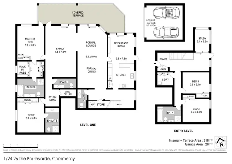 Floorplan of Homely apartment listing, 1/24-26 The Boulevarde, Cammeray NSW 2062