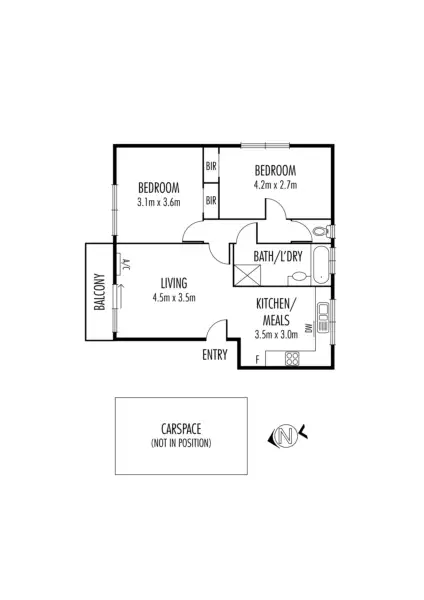Floorplan of Homely apartment listing, 9/119 Gamon Street, Yarraville VIC 3013