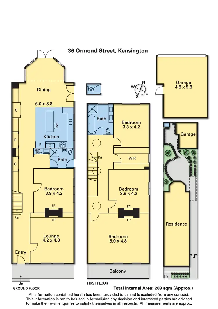 Floorplan of Homely house listing, 36 Ormond Street, Kensington VIC 3031