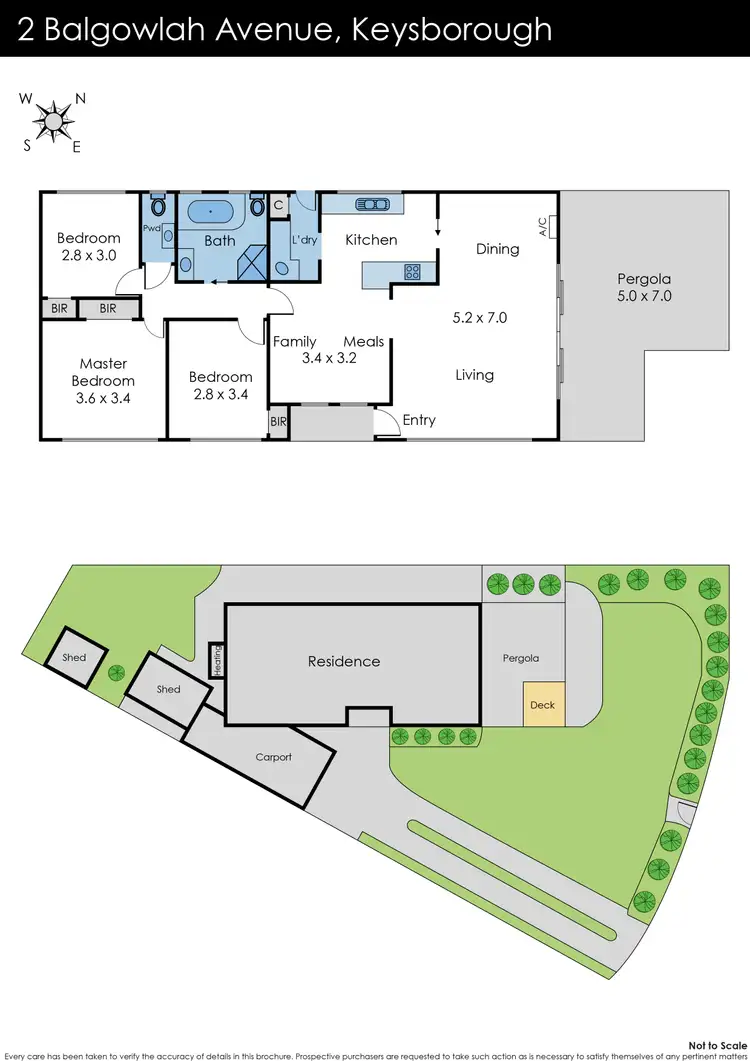 Floorplan of Homely house listing, 2 Balgowlah Avenue, Keysborough VIC 3173