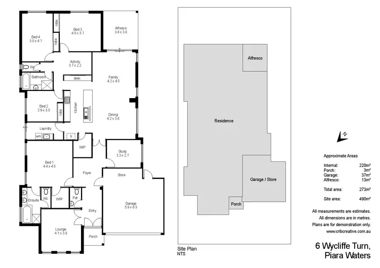 Floorplan of Homely house listing, 6 Wycliffe Turn, Piara Waters WA 6112