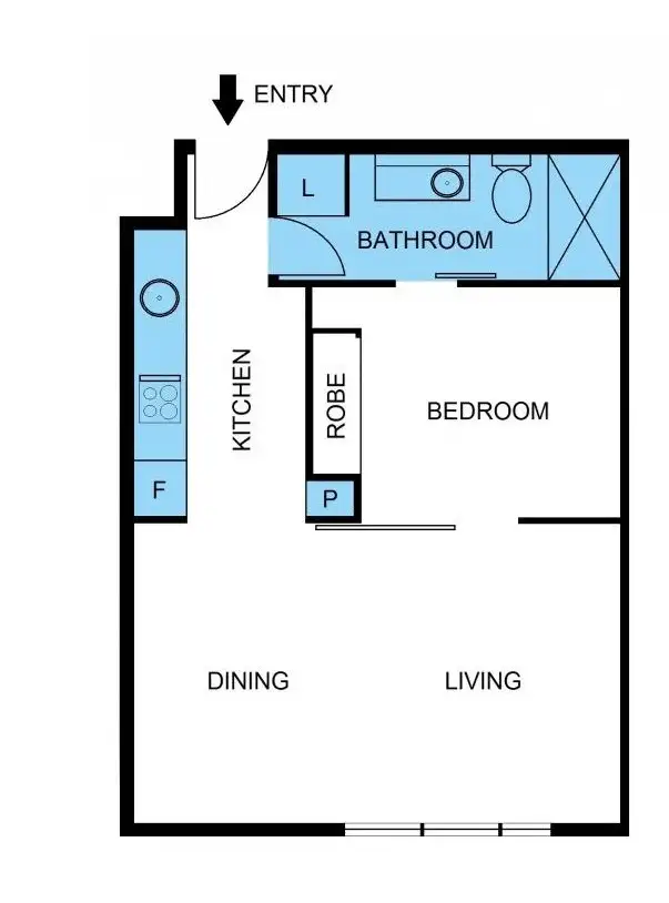 Floorplan of Homely apartment listing, 13.12/22-24 Jane Bell Lane, Melbourne VIC 3000