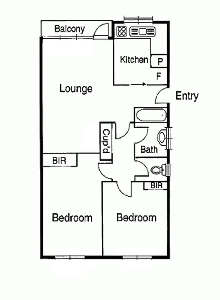 Floorplan of Homely apartment listing, 9/7 Curran Street, North Melbourne VIC 3051