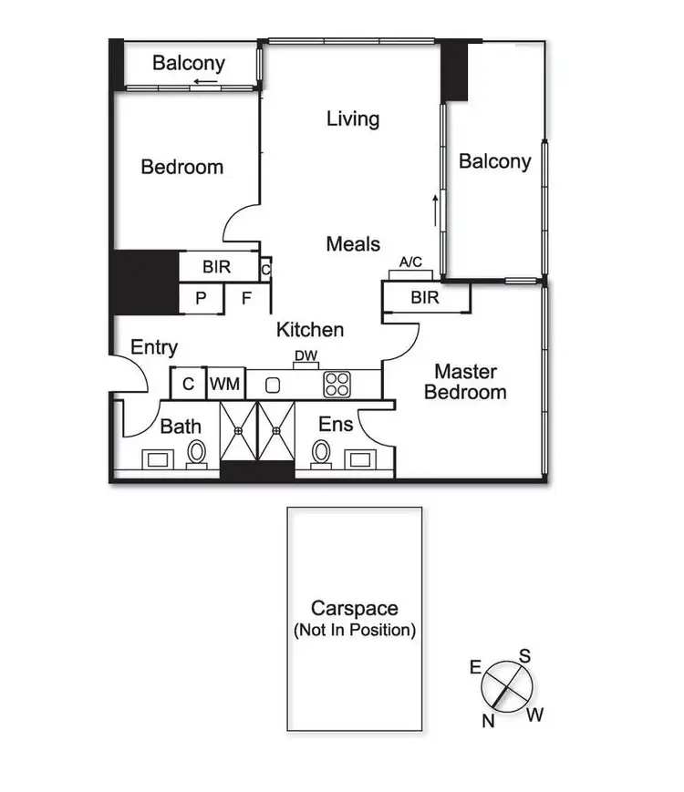 Floorplan of Homely apartment listing, 3911/220 Spencer Street, Melbourne VIC 3000