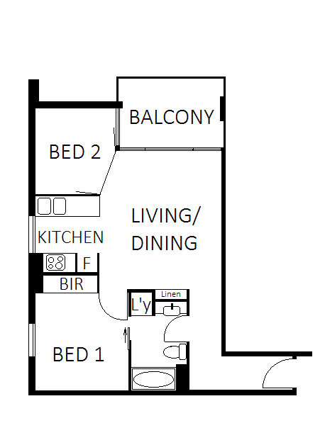 Floorplan of Homely apartment listing, 207/533-535 Mount Alexander Road, Moonee Ponds VIC 3039