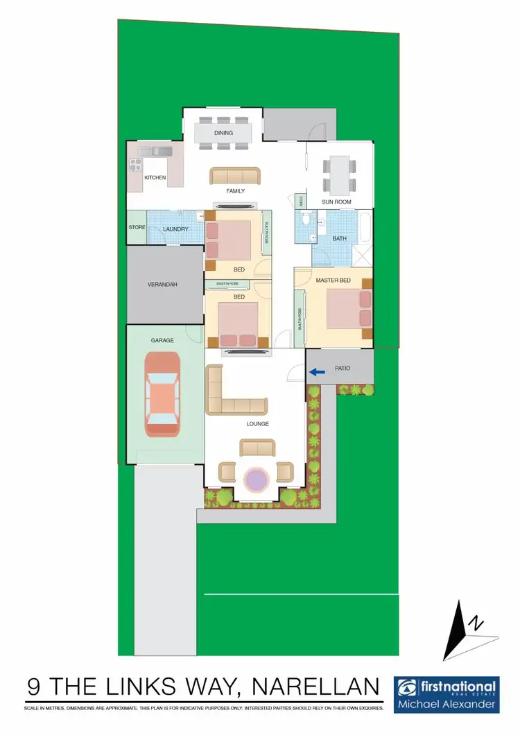 Floorplan of Homely house listing, 9 Links Way, Narellan NSW 2567