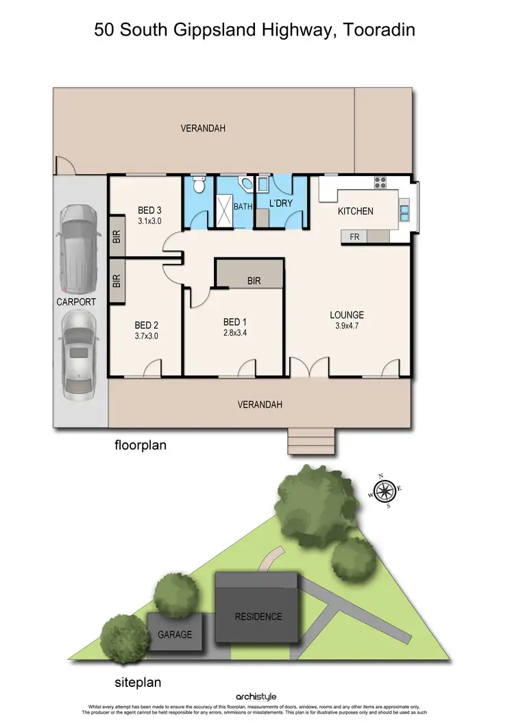 Floorplan of Homely house listing, 50 South Gippsland Highway, Tooradin VIC 3980