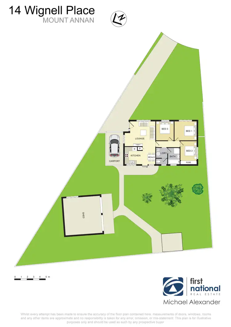 Floorplan of Homely house listing, 14 Wignell Place, Mount Annan NSW 2567