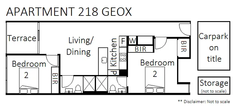 Floorplan of Homely apartment listing, 218/37-43 Breese Street, Brunswick VIC 3056