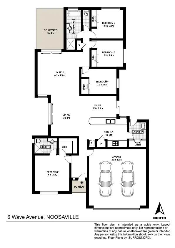 Floorplan of Homely house listing, 6 Wave Avenue, Noosaville QLD 4566