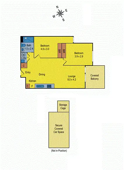 Floorplan of Homely apartment listing, 9/60 Keilor Road, Essendon VIC 3040