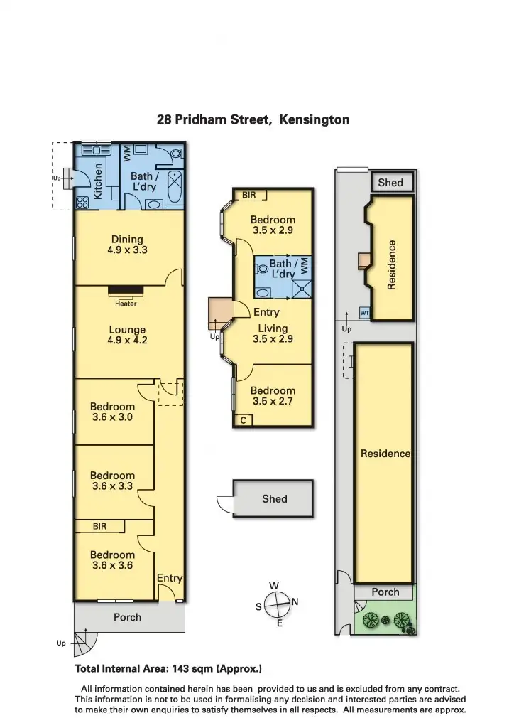 Floorplan of Homely house listing, 28 Pridham Street, Kensington VIC 3031