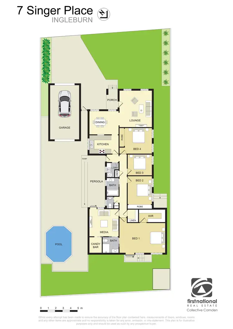 Floorplan of Homely house listing, 7 Singer Place, Ingleburn NSW 2565