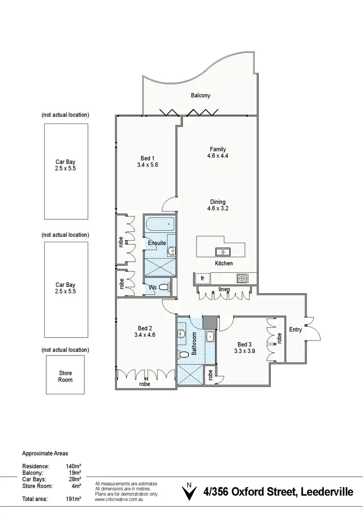 Floorplan of Homely apartment listing, 4/356 Oxford Street, Leederville WA 6007