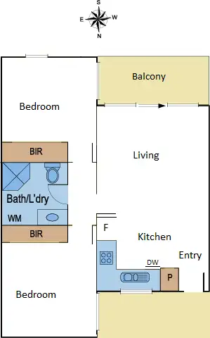 Floorplan of Homely apartment listing, 14-22 Howard Street, North Melbourne VIC 3051