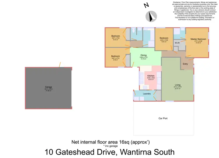 Floorplan of Homely house listing, 10 Gateshead Drive, Wantirna South VIC 3152