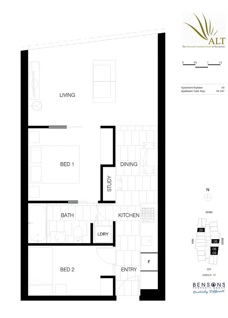 Floorplan of Homely apartment listing, 1020/18 Mount Alexander Road, Travancore VIC 3032