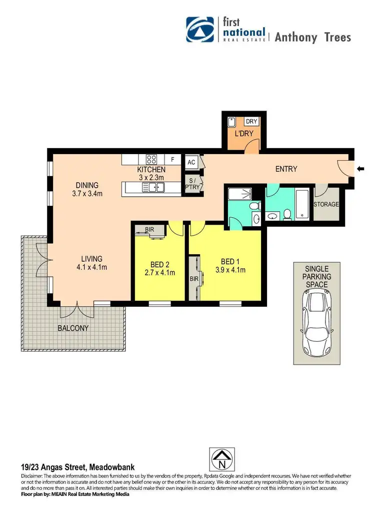 Floorplan of Homely unit listing, 19/23 Angas Street, Meadowbank NSW 2114
