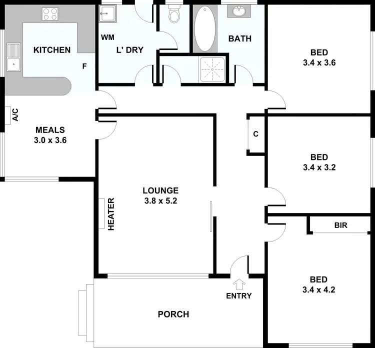 Floorplan of Homely house listing, 54 Glengala Road, Sunshine West VIC 3020