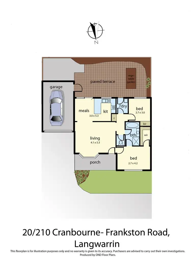 Floorplan of Homely unit listing, 20/210 Cranbourne Frankston road, Langwarrin VIC 3910