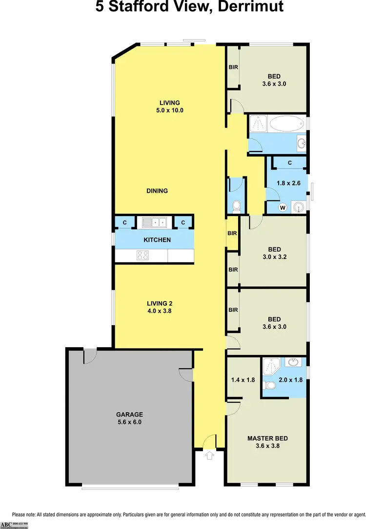 Floorplan of Homely house listing, 5 Stafford View, Derrimut VIC 3030