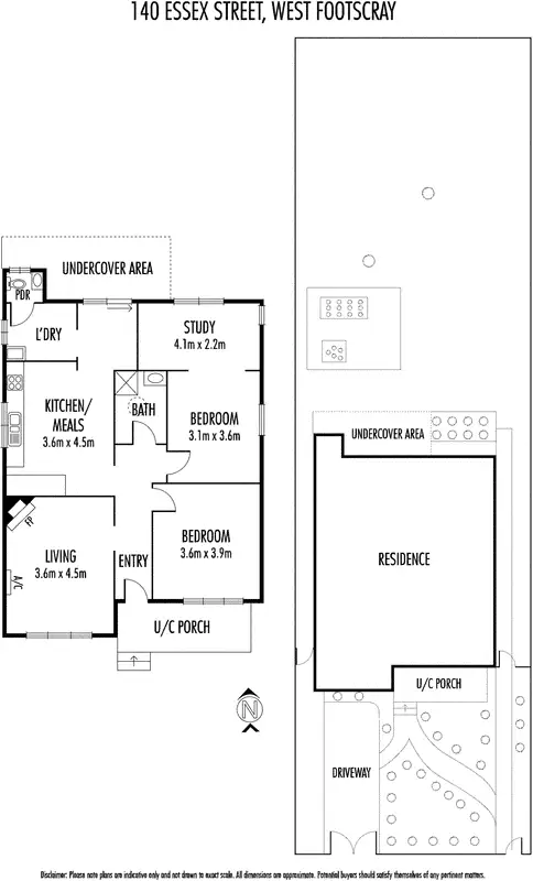 Floorplan of Homely house listing, 140 Essex Street, West Footscray VIC 3012