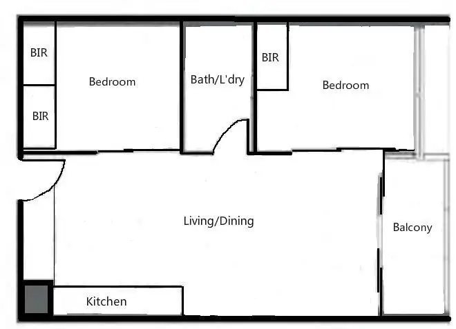 Floorplan of Homely apartment listing, 2801/220 Spencer Street, Melbourne VIC 3000