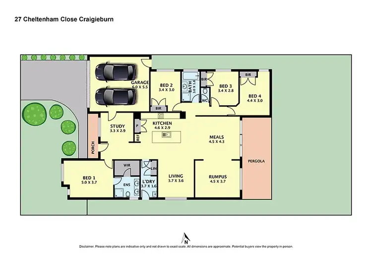 Floorplan of Homely house listing, 27 Cheltenham Close, Craigieburn VIC 3064