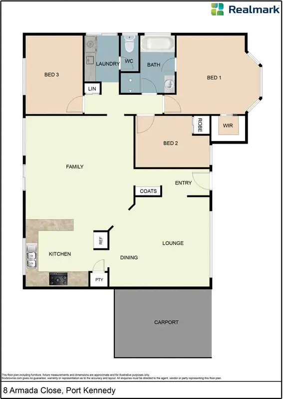 Floorplan of Homely house listing, 8 Armada Close, Port Kennedy WA 6172