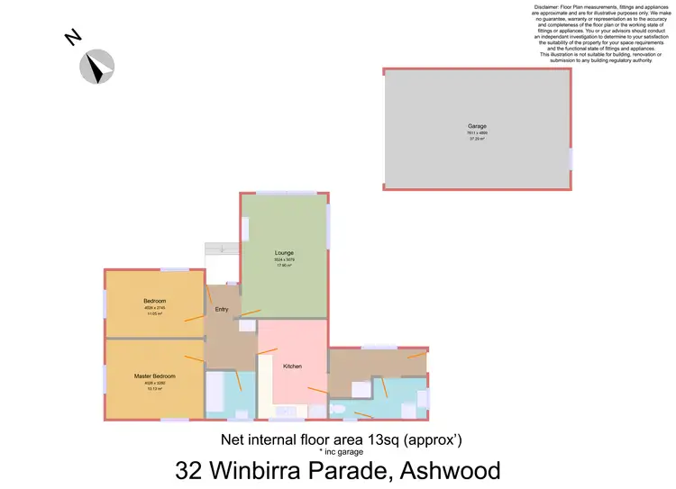 Floorplan of Homely house listing, 32 Winbirra Parade, Ashwood VIC 3147