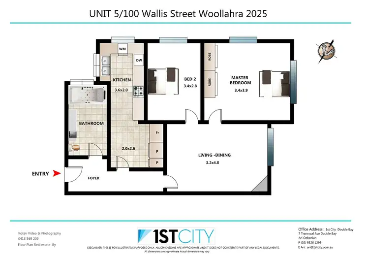 Floorplan of Homely apartment listing, 5/100 Wallis Street, Woollahra NSW 2025