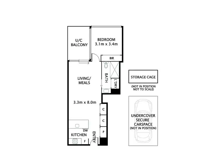 Floorplan of Homely apartment listing, 419/2 Gillies Street, Essendon North VIC 3041