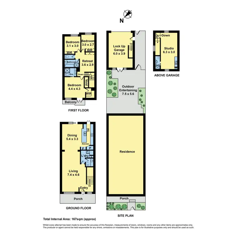 Floorplan of Homely house listing, 23 Wakefield Street, Kensington VIC 3031