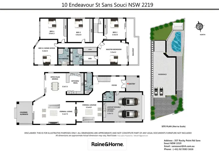 Floorplan of Homely house listing, 10 Endeavour Street, Sans Souci NSW 2219