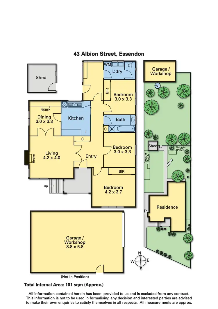 Floorplan of Homely house listing, 43 Albion Street, Essendon VIC 3040