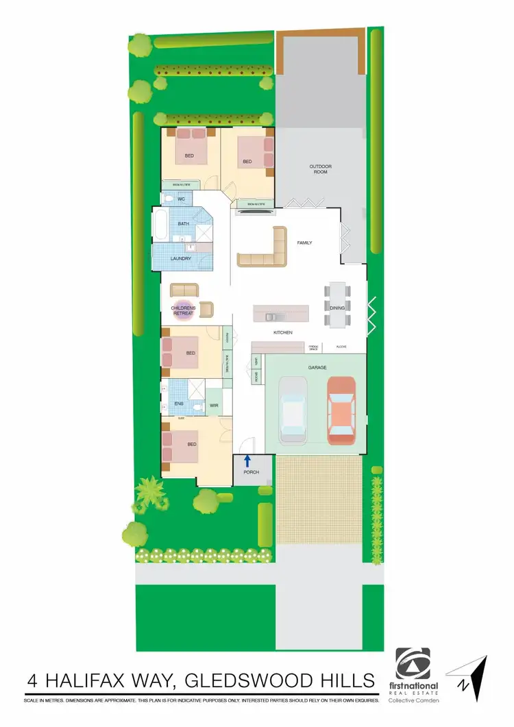 Floorplan of Homely house listing, 4 Halifax Way, Gledswood Hills NSW 2557