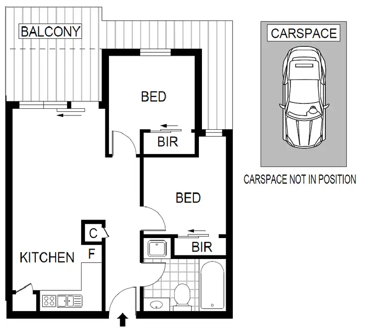 Floorplan of Homely apartment listing, APT 22/44 Eucalyptus Drive, Maidstone VIC 3012