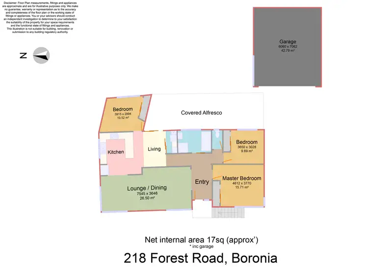 Floorplan of Homely house listing, 218 Forest Road, Boronia VIC 3155