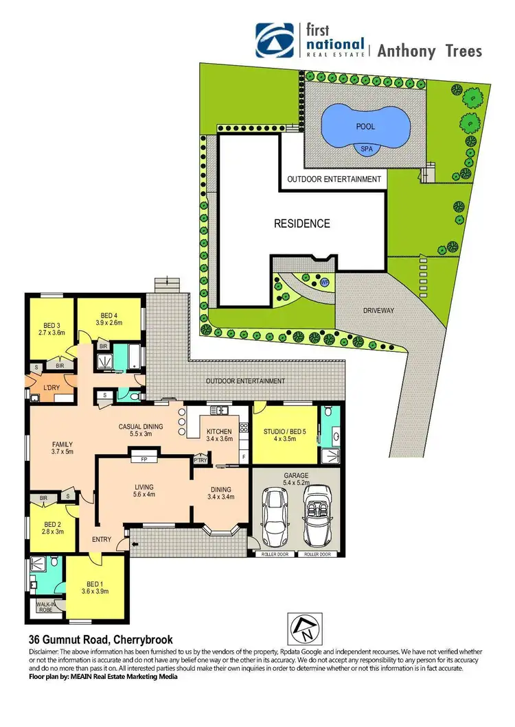 Floorplan of Homely house listing, 36 Gumnut Road, Cherrybrook NSW 2126