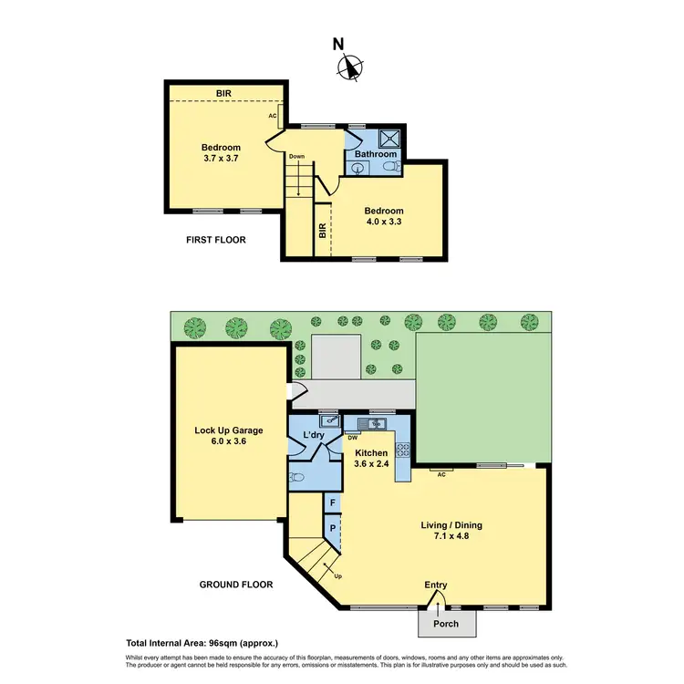 Floorplan of Homely townhouse listing, 2/66 Widford Street, Glenroy VIC 3046