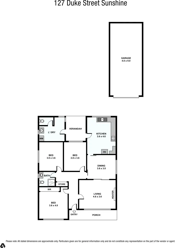 Floorplan of Homely house listing, 127 Duke Street, Sunshine VIC 3020