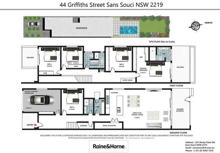 Floorplan of Homely house listing, 44 Griffiths Street, Sans Souci NSW 2219