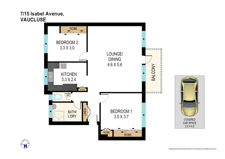 Floorplan of Homely apartment listing, 7/15 Isabel Avenue, Vaucluse NSW 2030