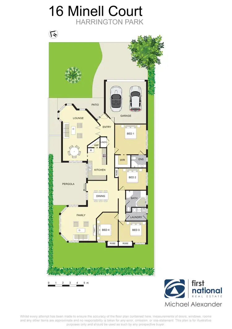 Floorplan of Homely house listing, 16 Minell Court, Harrington Park NSW 2567