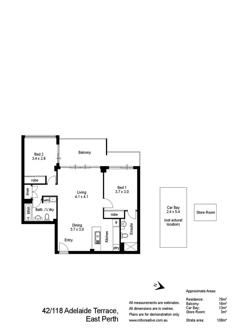 Floorplan of Homely apartment listing, 42/118 Adelaide Terrace, East Perth WA 6004