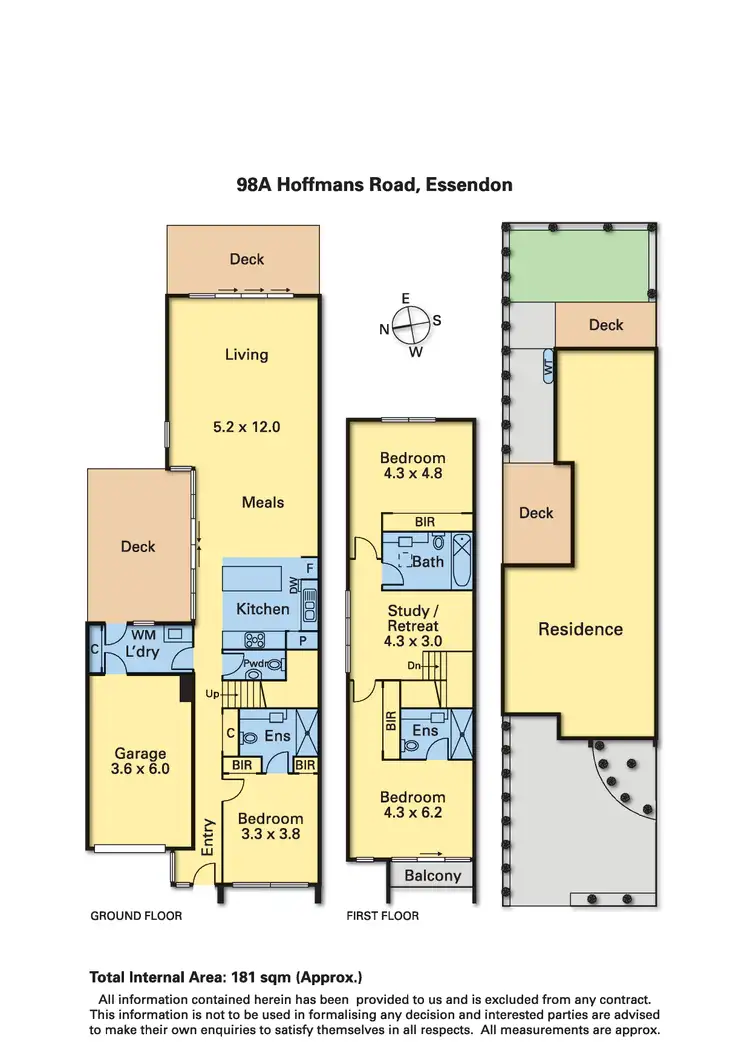 Floorplan of Homely house listing, 98A Hoffmans Road, Essendon VIC 3040