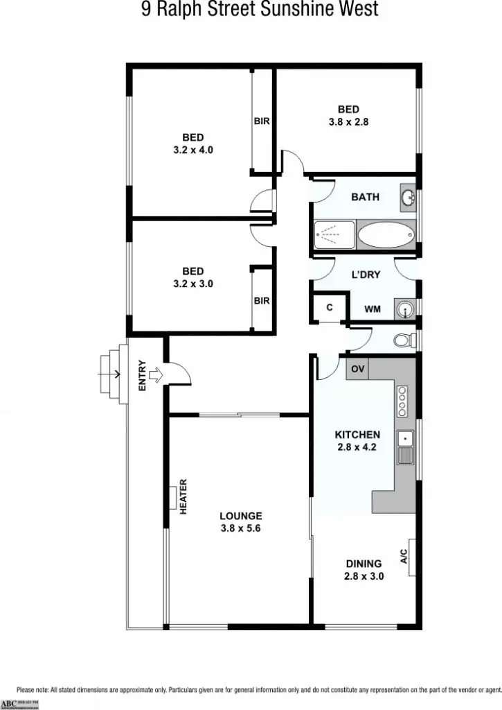 Floorplan of Homely house listing, 9 Ralph Street, Sunshine West VIC 3020
